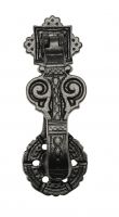 Traditional Black Cast Iron Ornate Patterned Door Knocker Traditional Black Cast Iron Ornate Patterned Door Knocker