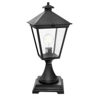 Traditional Black "Florence" Victorian Outdoor Pillar Light