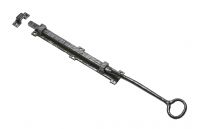 Traditional Black Iron Extra Long Door or Gate Bolt With Ring Handle Traditional Black Iron Extra Long Door or Gate Bolt With Ring Handle