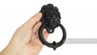Traditional Black Iron Lion Door Knocker Traditional Black Iron Lion Door Knocker