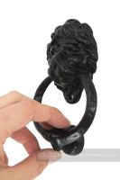 Traditional Black Iron Lion Door Knocker Traditional Black Iron Lion Door Knocker