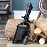 Traditional Black Iron Pan & Brush Set