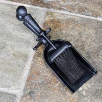 Traditional Iron Pan & Brush Set Finished in Black