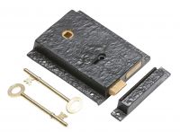 "Almerry" Black Iron Rim Lock - Left Hand "Almerry" Black Iron Rim Lock - Left Hand