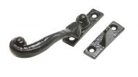 Left Hand Traditional Black Iron Wedge Plate Casement Window Fastener