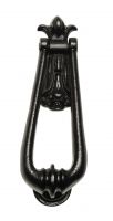 Traditional Black Malleable Iron "Millingdale Court" Door Knocker