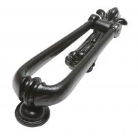 Traditional Black Malleable Iron "Millingdale Court" Door Knocker