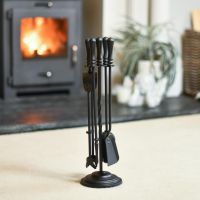 Traditional Black Single Twist Companion Set In Situ