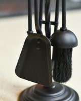 Close Up Of Traditional Black Single Twist Companion Set Shovel