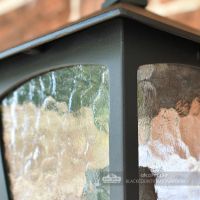 Traditional Bottom Fix Black Wall Lantern Close Up
