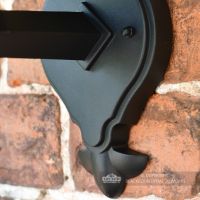 Traditional Bottom Fix Black Wall Lantern Mounting Plate