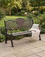 Traditional Copper "Snowshill" Aluminium Garden Bench ai illustration