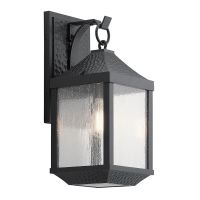 Traditional Wall Light in a Distressed Black Finish Traditional Wall Light in a Distressed Black Finish