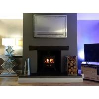 Traditional Galvanised Coal Hod in a Modern Setting