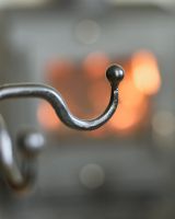 Close-Up of Hook to Store Fireside Tools Close-Up of Hook to Store Fireside Tools