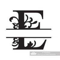 Letter E Personalised Monogram Name Sign Letter E Personalised Monogram Name Sign