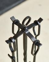 Close Up Of Traditional Loop Handle "Spiral" Companion Set Loop Handles