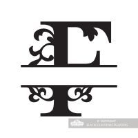 Letter F Personalised Monogram Name Sign