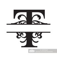 Letter T Personalised Monogram Name Sign Letter T Personalised Monogram Name Sign