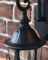 Close-Up of Lid for Traditional Ornate "Clear Glass" Victorian Top Fix Wall Lantern