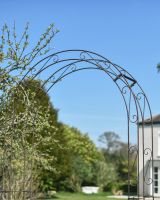 Traditional "Othona" Garden Rose Arch in a Rustic Lacquer Finish Traditional "Othona" Garden Rose Arch in a Rustic Lacquer Finish