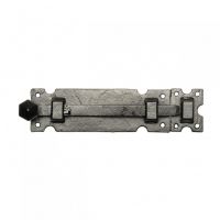 Traditional Squared Black Iron Door Bolt