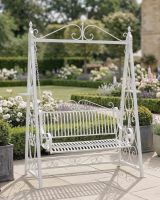 Traditional Swing Bench in Champagne Digital Illustration