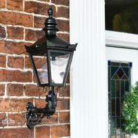 Traditional Victorian style Wall Lantern with ornate bracket Traditional Victorian style Wall Lantern with ornate bracket