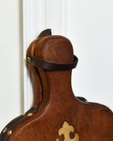 Close-Up of Traditional Wooden & PU Leather Bellows