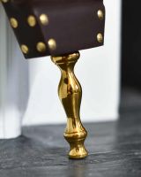 Close-Up of Brass Tip for Traditional Wooden & PU Leather Bellows