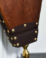Close-Up of Brass Detailing for Traditional Wooden & PU Leather Bellows