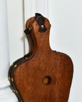 Close-Up of the Back of Traditional Wooden & PU Leather Bellows