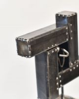 Close up of Recycled Metal Trapped Sculpture spot welding