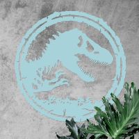 T-Rex Wall Art on a Rustic Wall