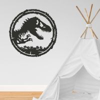 T-Rex Wall Art in a Children"s Play Room
