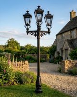 Triple Headed Dorchester Lamp Post & Lantern Set digital illustration Triple Headed Dorchester Lamp Post & Lantern Set digital illustration