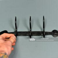 Beeswax Diamond Triple Coat Rack to Scale