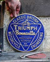 Scale image of motorbike wall sign