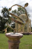 Amulet Solid Brass Tulip Armillary Amulet Solid Brass Tulip Armillary