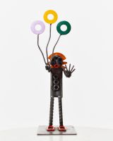 Tuppence the Clown Upcycled Metal Ornament Tuppence the Clown Upcycled Metal Ornament