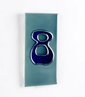 Treble Black Ornate Number Tile Frame