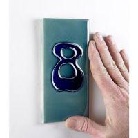 Treble Black Ornate Number Tile Frame