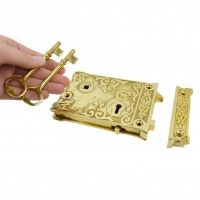 Brass Rim Lock supplied With Two Keys