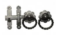 Twisted Iron Handle Latch Set