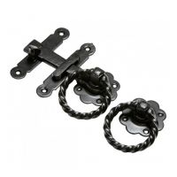 Twisted Iron Handle Latch Set