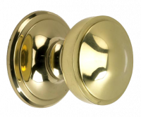 Two Tier Polished Brass Centre Door Knob