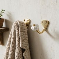 Two Fluted Period Hooks Next to Each other in a Home Hallway to a Period Home - Digital Illustration Two Fluted Period Hooks Next to Each other in a Home Hallway to a Period Home - Digital Illustration