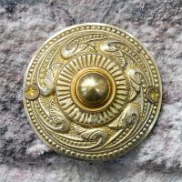Polished Brass "Rococo" Bell Push 