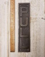 Pull Antique Iron Finger Plate  Pull Antique Iron Finger Plate