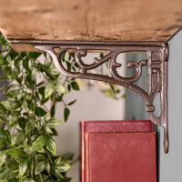 Side view of Antique Iron Wall Bracket 